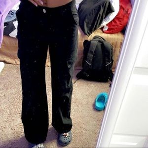 xs black cargo pants